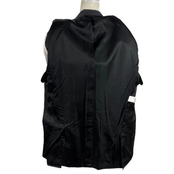 Banana Republic Men's Single Breasted Tailored Suit Jacket Dark Charcoal Sz 44R - Picture 13 of 16